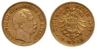 5 marek 1877 / H, Darmstadt, złoto 1.99 g, rzadk