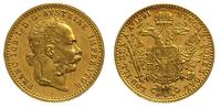 dukat 1891, Wiedeń, złoto 3.49 g, bardzo ładne, 