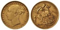 1 funt 1872/S, Sydney, złoto 7.98 g, Fr. 15