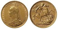 1 funt 1889, złoto 7.95 g, Fr. 392