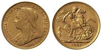 1 funt 1898/M, Melbourne, złoto 7.97 g, Fr. 24