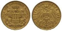 20 marek 1893, Hamburg, złoto 7.94 g