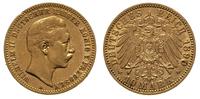 10 marek 1890, Berlin, złoto 3.93 g, lekko wygię