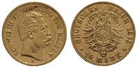 10 marek 1875 / H, Darmstadt, złoto 3.95 g, Jaeg