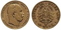 10 marek 1877 / C, Frankfurt, złoto 3.94 g, Jaeg
