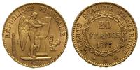 20 franków 1877 / A, Paryż, złoto 6.45 g