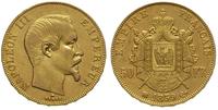 50 franków 1857/BB, Strasburg, złoto 16.11 g, śl