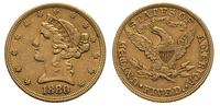 5 dolarów 1880, Filadelfia, złoto 8.31 g