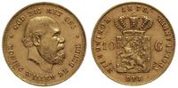 10 guldenów 1875, Utrecht, złoto 6.72, Friedberg