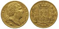 20 franków 1818/A, Paryż, złoto 6.45 g, Fr. 538