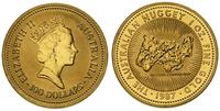 100 dolarów 1987, the australian nugget, złoto p