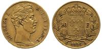 20 franków 1825/A, Paryż, złoto 6.38 g