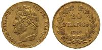 20 franków 1840/A, Paryż, złoto 6.42 g