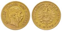 5 marek 1877 F, Muldenhütten, złoto 1.97 g, J.26