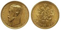 5 rubli 1902, Petersburg, złoto 4.30 g, Bikin. 2