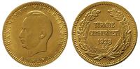 100 piastrów 1946, prezydent Kemal Ataturk, złot