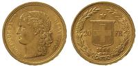 20 franków 1886, Helvetia, złoto 6.44 g, Fr. 495