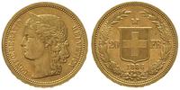 20 franków 1886, "Helvetia", złoto 6.45 g, Fr. 4