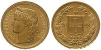 20 franków 1886, typ Helvetia, złoto 6.44 g, Fr.