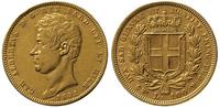 100 lirów 1832, znak menniczy - głowa orła, złot