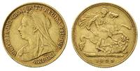 1/2 funta 1899, złoto 3.97 g