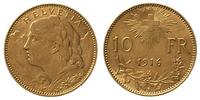 10 franków 1916, złoto 3.21 g, Fr. 504