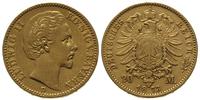 20 marek 1873/D, Monachium, złoto 7.92 g, Jaeger