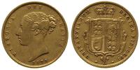 1/2 funta 1872, Londyn, złoto 3.94 g, KM 389.f