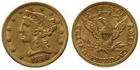 5 dolarów 1880, Filadelfia, złoto 8.32 g