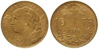 10 franków 1916, złoto 3.21 g, Fr. 504