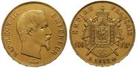 100 franków 1857 / A, Paryż, złoto 32.26 g, Fr. 