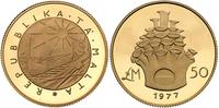 50 funtów maltańskich 1977, złoto próby 916, 16.