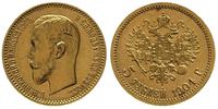 5 rubli 1904/AP, złoto 4.30 g, Kazakov 282