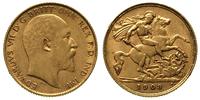 1/2 funta 1908, złoto 3.98 g, Fr. 401