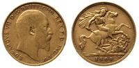 1/2 funta 1909, złoto 3.94 g, Fr. 401