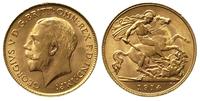1/2 funta 1914, złoto 3.99 g, piękne, Fr. 405