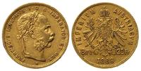 8 florenów = 20 franków 1888, Wiedeń, złoto 6.43