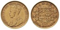 5 dolarów 1912, Ottawa, złoto 8.32 g, patyna, Fr