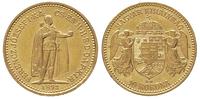 10 koron 1892/KB, Kremnica, złoto 3.37 g, Fr. 25