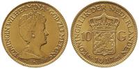 10 guldenów 1917, Utrecht, złoto 6.72 g, bardzo 
