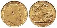 1/2 funta 1903, Londyn, złoto 3.98 g
