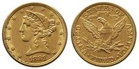 5 dolarów 1881, Filadelfia, złoto 8.33 g