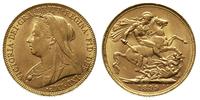 1 funt 1899, Londyn, złoto 7.98 g, Fr. 396