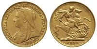 1 funt 1895, Londyn, złoto 7.97 g, Fr. 396