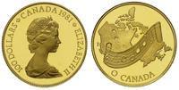 100 dolarów 1981, "Nuty na tle mapy", złoto "916