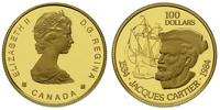 100 dolarów 1984, "Jacques Cartier", złoto "916"