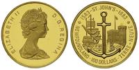 100 dolarów 1983, "Nowa Funlandia", złoto "916" 