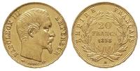 20 franków 1858/A, Paryż, złoto 6.43 g