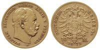 10 marek 1873/B, Hanower, złoto 3.91 g