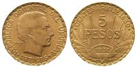 5 pesos 1930, złoto 8.48 g